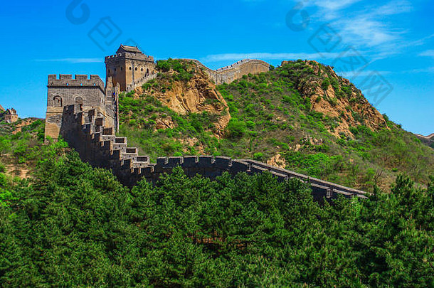 金山岭中国著名的具有里程碑意义的中国伟大的墙运行
