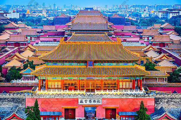 北京中国古老的被禁止的城市
