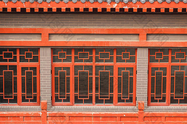 红色的窗口xian-china