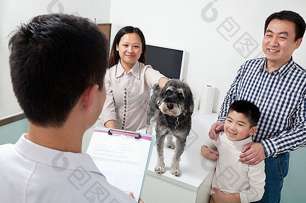 家庭宠物狗兽医的办公室