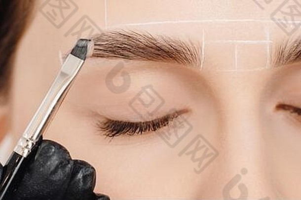 修正着色眉毛主适用于刷女人标记眉毛化妆品程序水疗中心护理