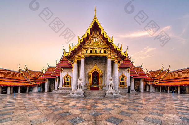 曼谷大理石寺庙什么长颈石都喜wanaram曼谷泰国
