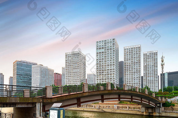 高层建筑金融区城市北京中国