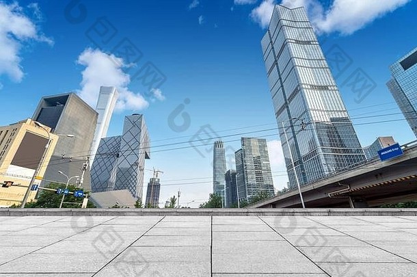 大理石平台摩天大楼北京中央商务区中国