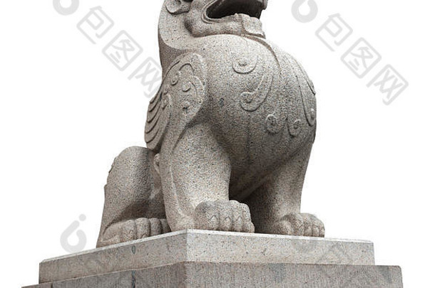 中国人帝国狮子被称为《卫报》狮子常见的表示狮子前现代中国白色背景