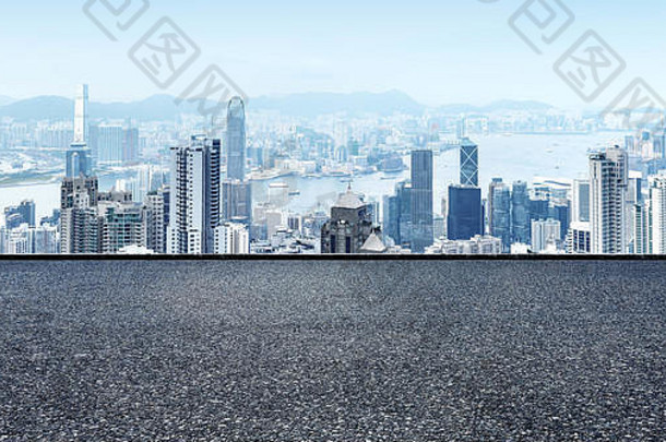 空中视图摩天大楼在香港香港