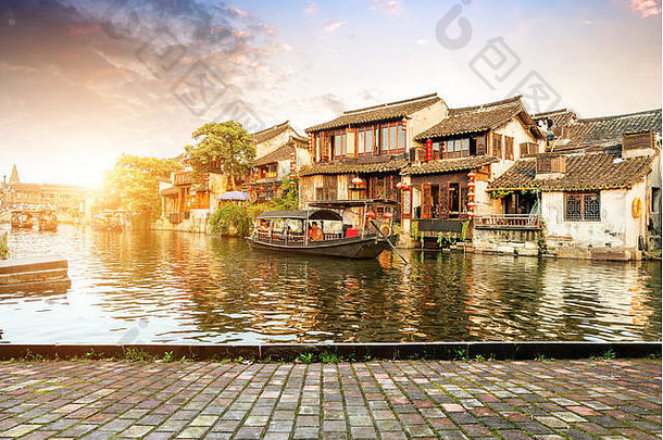 西塘古老的小镇西塘批处理中国人历史文化小镇位于浙江省中国