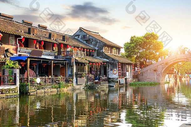 西塘古老的小镇西塘批处理中国人历史文化小镇位于浙江省中国
