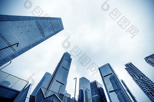 低角视图摩天大楼重庆中国