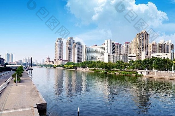 城市建筑景观天津中国