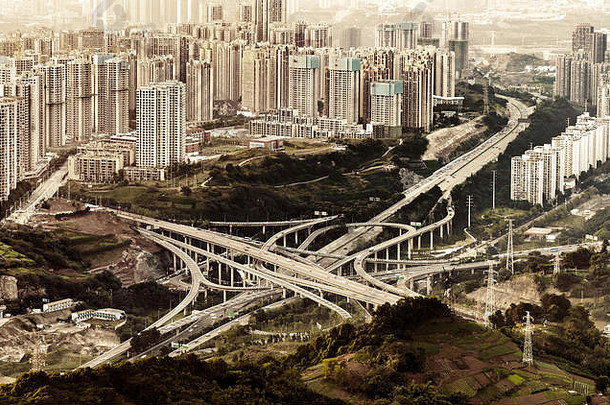 复杂的高架桥重庆中国