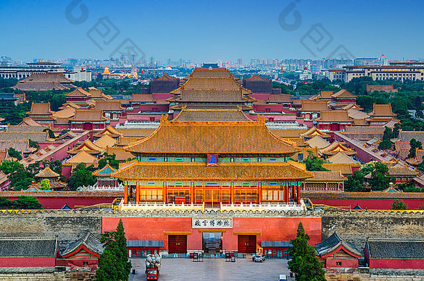 北京中国古老的被禁止的城市