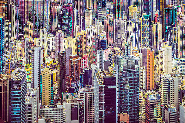 在<strong>香港香港</strong>中国金融建筑城市景观