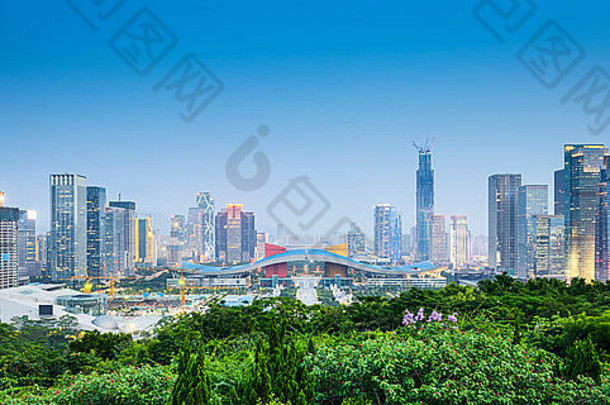 深圳中国公民中心城市天际线