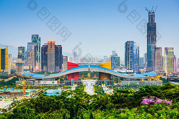 深圳中国城市天际线公民中心区