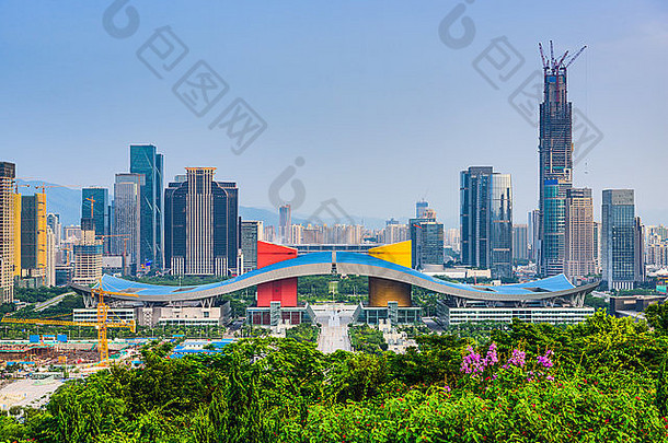 深圳中国城市天际线公民中心区