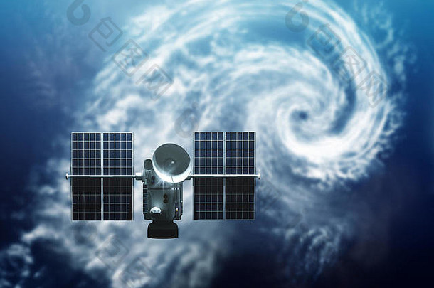 天气卫星轨道地球热带风暴飓风形成插图