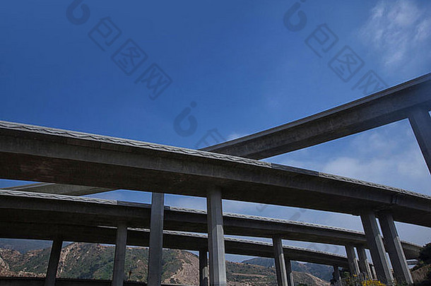 高速公路天桥这些洛杉矶加州美国