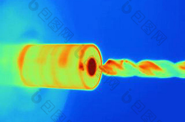 热图像钻井组件显示热累积钻位部分