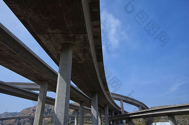 高速公路天桥这些洛杉矶加州美国