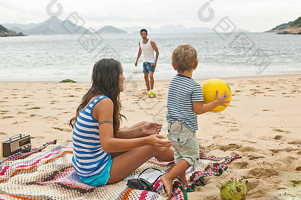家庭海滩球