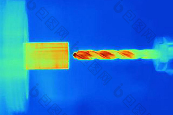热图像钻井组件显示热累积钻位部分