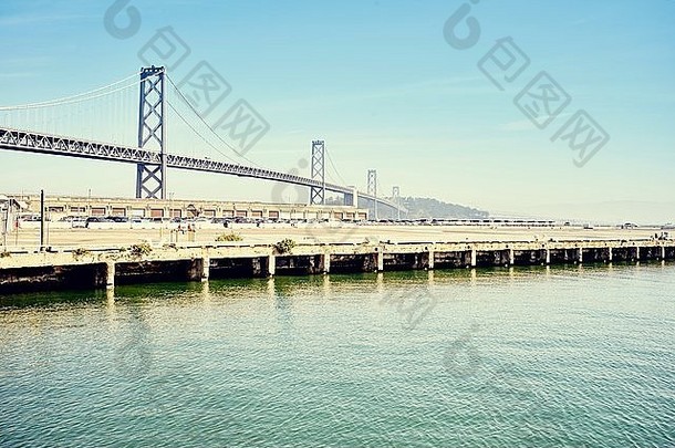 湾桥三旧金山加州美国
