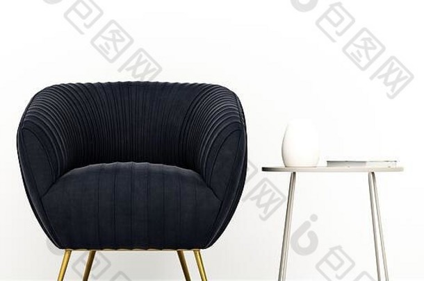 渲染现代沙发