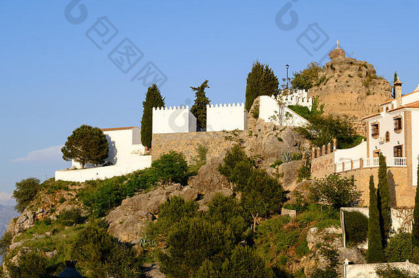 公共墓地山前村科马雷斯axarquia马拉加安达卢西亚科斯塔的溶胶西班牙