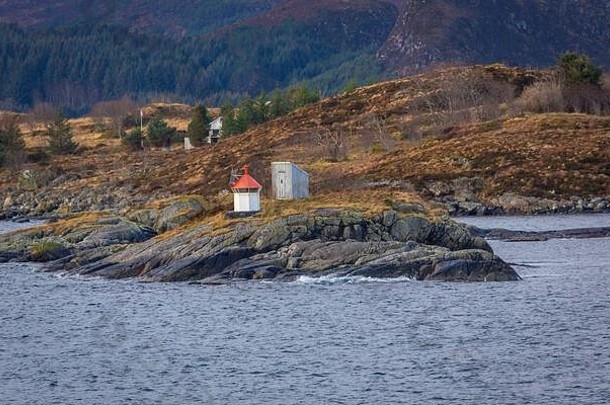 旅行船海岸挪威海