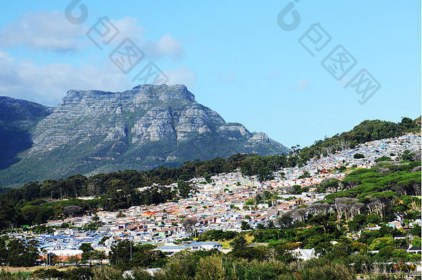 美丽的风景角小镇南非洲
