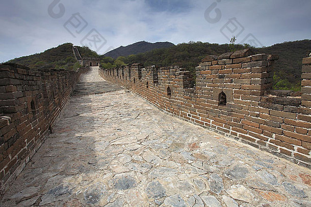 Mutianyu部分伟大的墙中国Mutianyu谷北京普罗旺斯中国亚洲