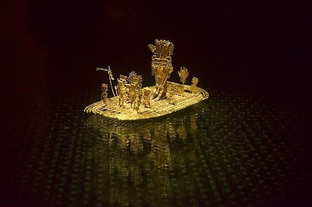 黄金金筏博物馆的黄金波哥大哥伦比亚