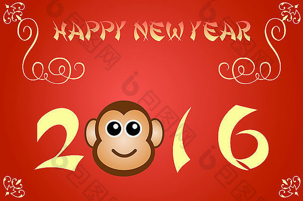 快乐中国人一年卡插图一年猴子
