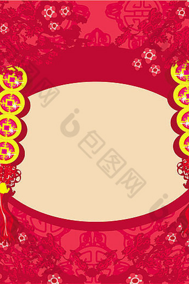 中国人一年卡传统的中国人灯笼