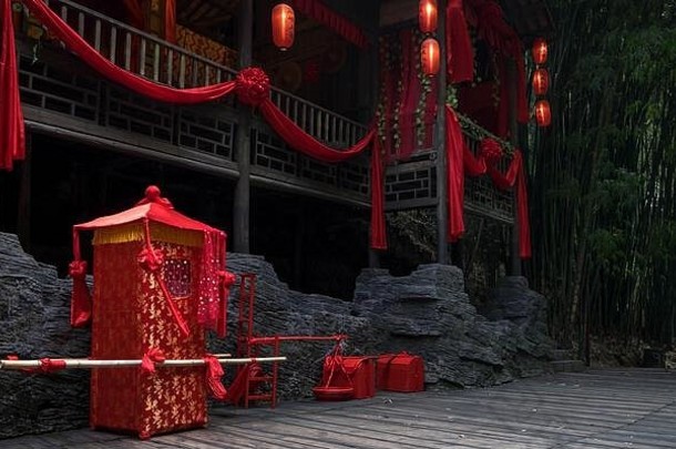 宜昌湖北中国12月中国人传统的婚礼仪式长江河旅行者峡谷区域