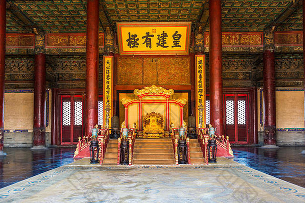 中国人皇帝的宝座被禁止的城市