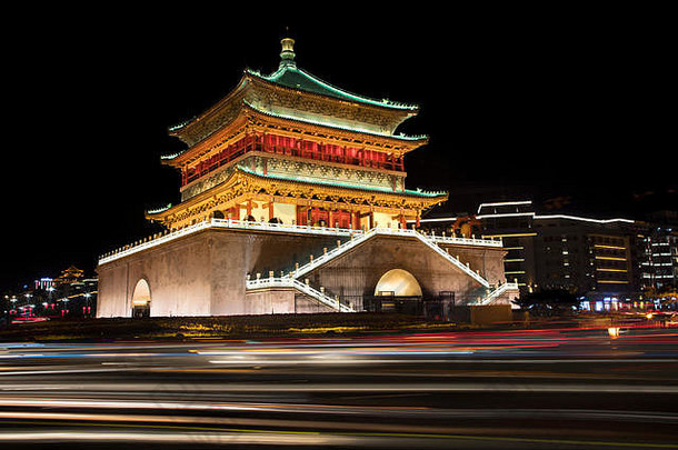 贝尔塔西安位于心市中心西安竖立早期ming王朝陕西省中国