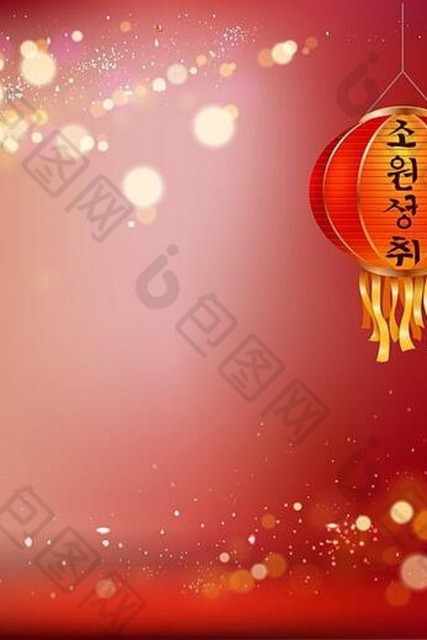 摘要背景<strong>中国</strong>人传统的红色的灯笼魔法光红色的背景