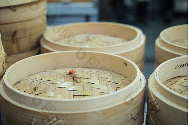 森林总和竹子篮子容器中国人厨房