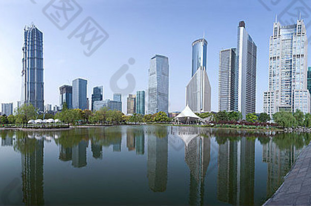 全景视图lujiazui上海业务区域
