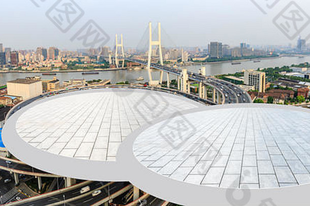 空广场平台桥建筑上海中国