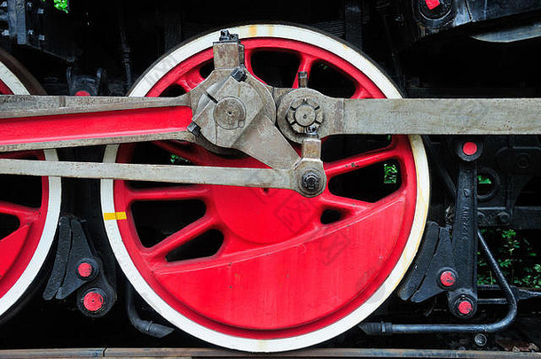 蒸汽机车轮子火车上海铁路博物馆中国