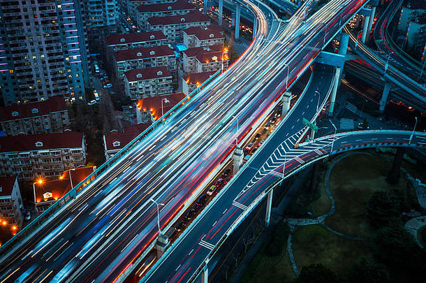 交通晚上上海中国