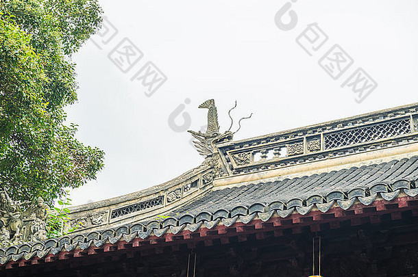 上海豫园万丽花园传统的建筑