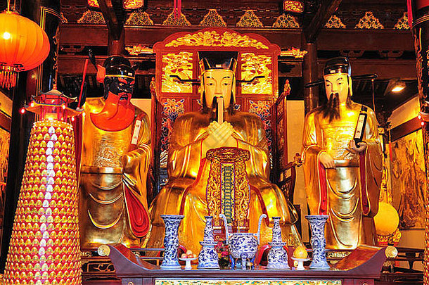 室内中国人佛教神社城市上海中国