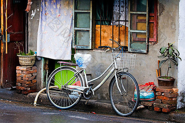 自行车中国人街上海
