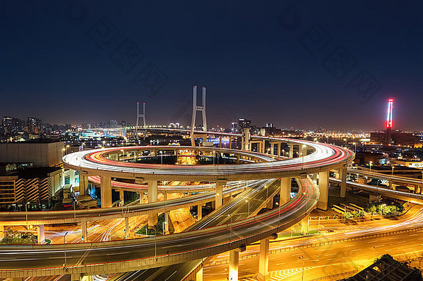 上海南浦桥晚上