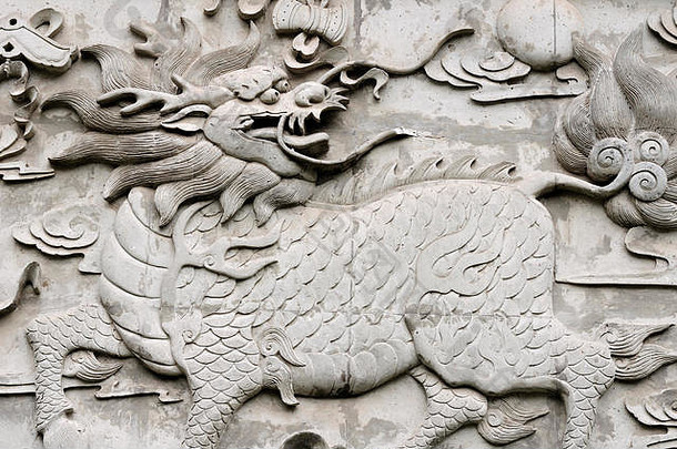 中国人神话生物被称为麒麟墙上海中国