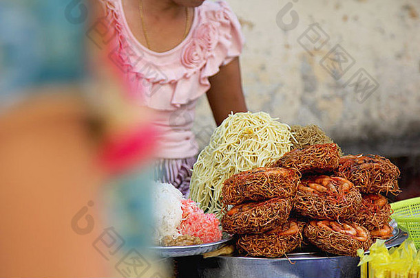 街食物仰光缅甸